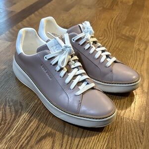 Cole Haan Pink Leather Sneakers with White Accents